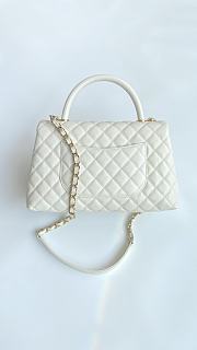 Colestore Chanel Coco Handle Top Flap Bag Caviar Leather size 28cm - 3