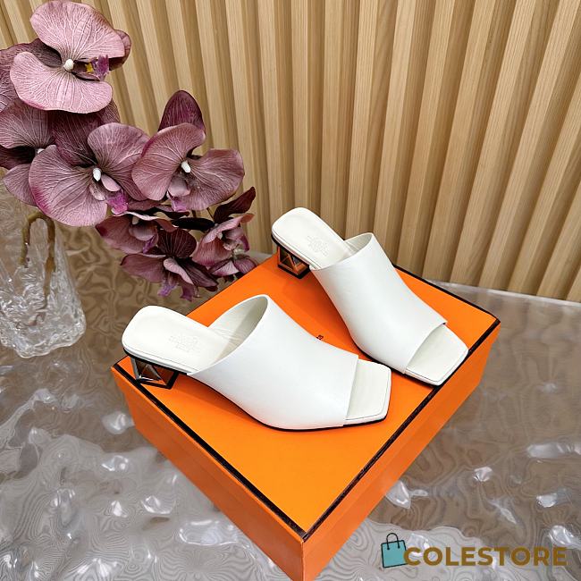 Colestore Hermes Iconique 60 Sandal White  - 1