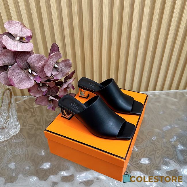 Colestore Hermes Iconique 60 Sandal Black - 1