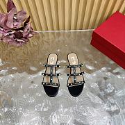 Colestore Valentino Garavani Rockstud Leather Slides Black - 5