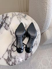 Colestore YSL Saint Laurent Gold Bar Slingback High Heels  - 2