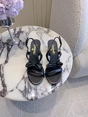 Colestore Chanel Bow Chunky Sandal in Black - 3