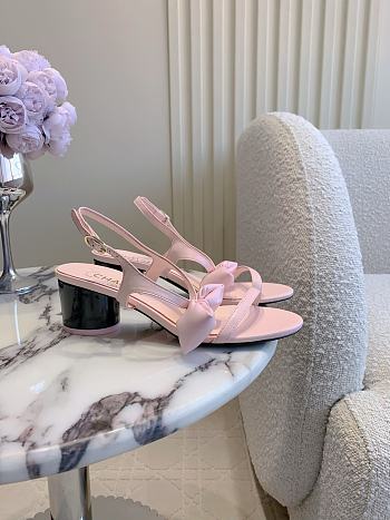 Colestore Chanel Bow Chunky Sandal in Pink