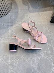 Colestore Chanel Bow Chunky Sandal in Pink - 5
