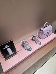 Colestore Dolce & Gabbana Satin Sandals with Iron-On Rhinestones  - 1
