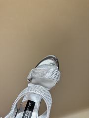 Colestore Dolce & Gabbana Satin Sandals with Iron-On Rhinestones  - 5