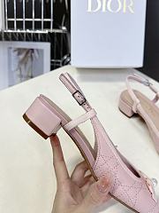 Colestore Dior Ballet Slingback Pump Quilted Cannage Calfskin Pink - 6