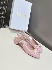 Colestore Dior Ballet Slingback Pump Quilted Cannage Calfskin Pink - 5