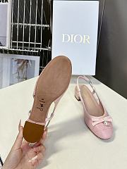 Colestore Dior Ballet Slingback Pump Quilted Cannage Calfskin Pink - 4