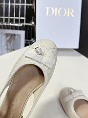 Colestore Dior Ballet Slingback Pump Quilted Cannage Calfskin Beige - 6