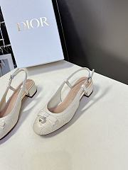 Colestore Dior Ballet Slingback Pump Quilted Cannage Calfskin Beige - 5