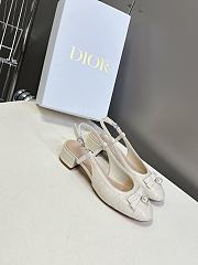 Colestore Dior Ballet Slingback Pump Quilted Cannage Calfskin Beige - 3