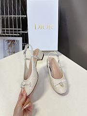 Colestore Dior Ballet Slingback Pump Quilted Cannage Calfskin Beige - 2