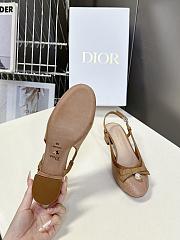 Colestore Dior Ballet Slingback Pump Quilted Cannage Calfskin Light Brown - 5