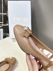 Colestore Dior Ballet Slingback Pump Quilted Cannage Calfskin Light Brown - 4