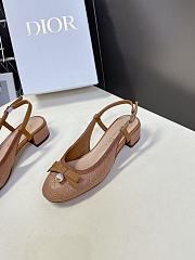 Colestore Dior Ballet Slingback Pump Quilted Cannage Calfskin Light Brown - 3