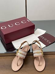 Colestore Gucci Big D Half Horsebit Open-Toe Slingback Buckle Sandals - 1