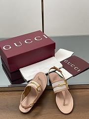 Colestore Gucci Big D Half Horsebit Open-Toe Slingback Buckle Sandals - 5