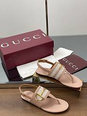 Colestore Gucci Big D Half Horsebit Open-Toe Slingback Buckle Sandals - 2