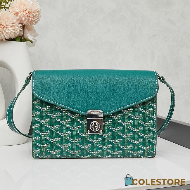 Colestore Goyard Chypre Wallet Pouch Green 21.5x15cm - 1
