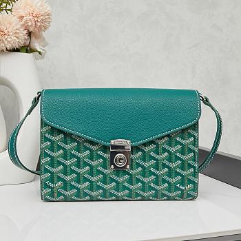 Colestore Goyard Chypre Wallet Pouch Green 21.5x15cm