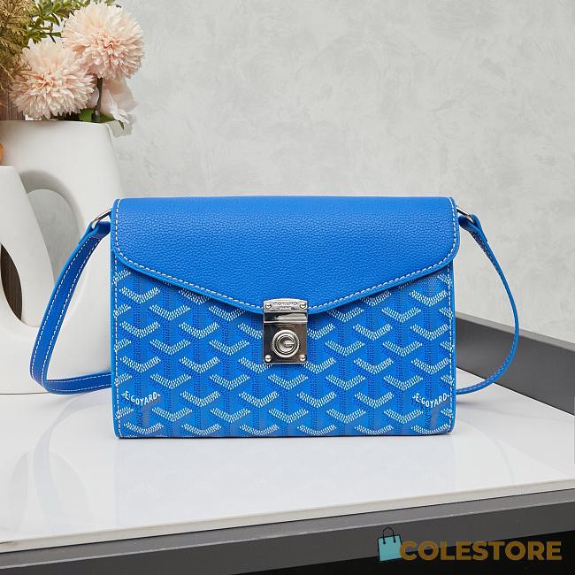 Colestore Goyard Chypre Wallet Pouch Blue 21.5x15cm - 1