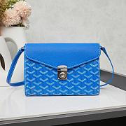 Colestore Goyard Chypre Wallet Pouch Blue 21.5x15cm - 1