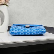 Colestore Goyard Chypre Wallet Pouch Blue 21.5x15cm - 5