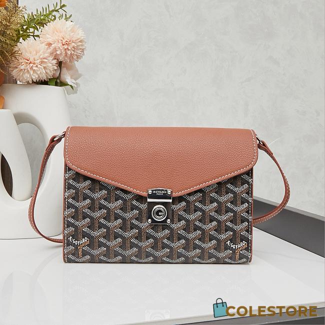 Colestore Goyard Chypre Wallet Pouch Brown 21.5x15cm - 1