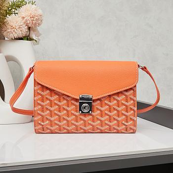 Colestore Goyard Chypre Wallet Pouch Orange 21.5x15cm