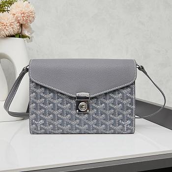 Colestore Goyard Chypre Wallet Pouch Gray 21.5x15cm