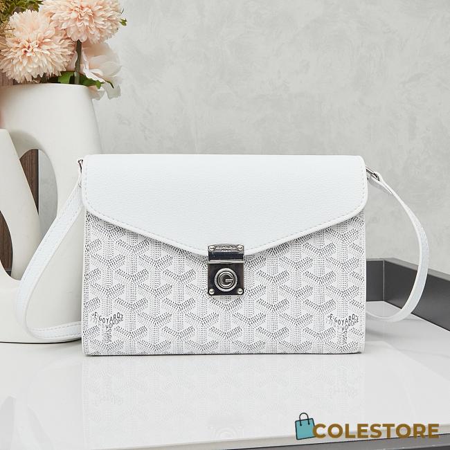 Colestore Goyard Chypre Wallet Pouch White 21.5x15cm - 1