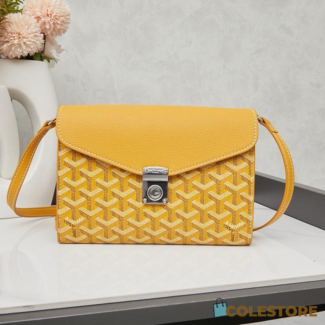 Colestore Goyard Chypre Wallet Pouch Yellow 21.5x15cm - 1