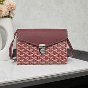 Colestore Goyard Chypre Wallet Pouch Burgundy 21.5x15cm - 1