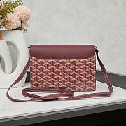 Colestore Goyard Chypre Wallet Pouch Burgundy 21.5x15cm - 5