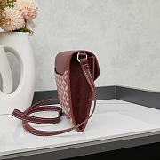 Colestore Goyard Chypre Wallet Pouch Burgundy 21.5x15cm - 6