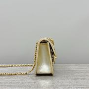 Colestore Chanel Mini Flap Bag Metallized Braided Calfskin & Gold-Tone Metal Gold 13x19x5.5cm - 6