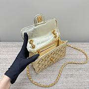 Colestore Chanel Mini Flap Bag Metallized Braided Calfskin & Gold-Tone Metal Gold 13x19x5.5cm - 2