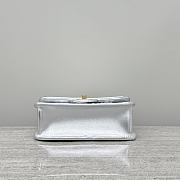  Colestore Chanel Mini Flap Bag Metallized Braided Calfskin & Gold-Tone Metal Sliver 13x19x5.5cm - 6