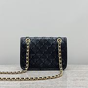 Colestore Chanel Mini Flap Bag Suede Calfskin, Braided Calfskin & Gold-Tone Metal Black 13x19x5.5cm - 6