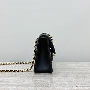 Colestore Chanel Mini Flap Bag Suede Calfskin, Braided Calfskin & Gold-Tone Metal Black 13x19x5.5cm - 4