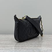 Colestore Chanel Black Quilted Caviar Leather 20x15x4cm - 2
