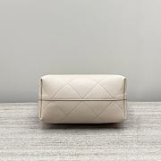 Colestore Chanel Shiny Lambskin Quilted Hobo Beige 27x23x21cm - 6