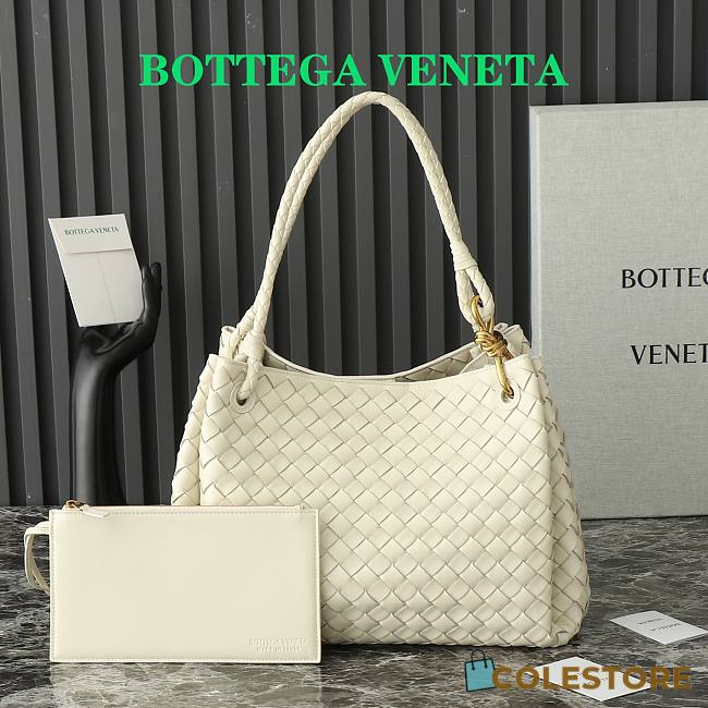 Colestore Bottega Veneta Large Parachute White 30x26x20cm - 1