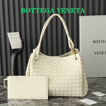 Colestore Bottega Veneta Large Parachute White 30x26x20cm