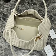 Colestore Bottega Veneta Large Parachute White 30x26x20cm - 2