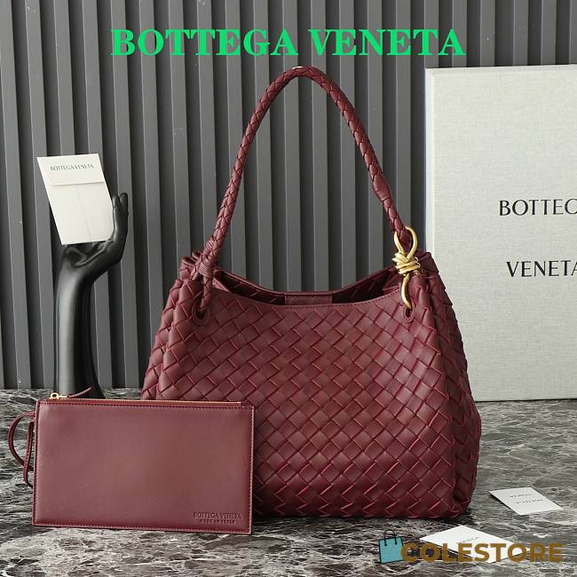 Colestore Bottega Veneta Large Parachute Burgundy 30x26x20cm - 1