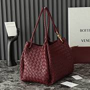 Colestore Bottega Veneta Large Parachute Burgundy 30x26x20cm - 6