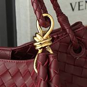 Colestore Bottega Veneta Large Parachute Burgundy 30x26x20cm - 3