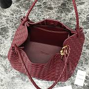 Colestore Bottega Veneta Large Parachute Burgundy 30x26x20cm - 2